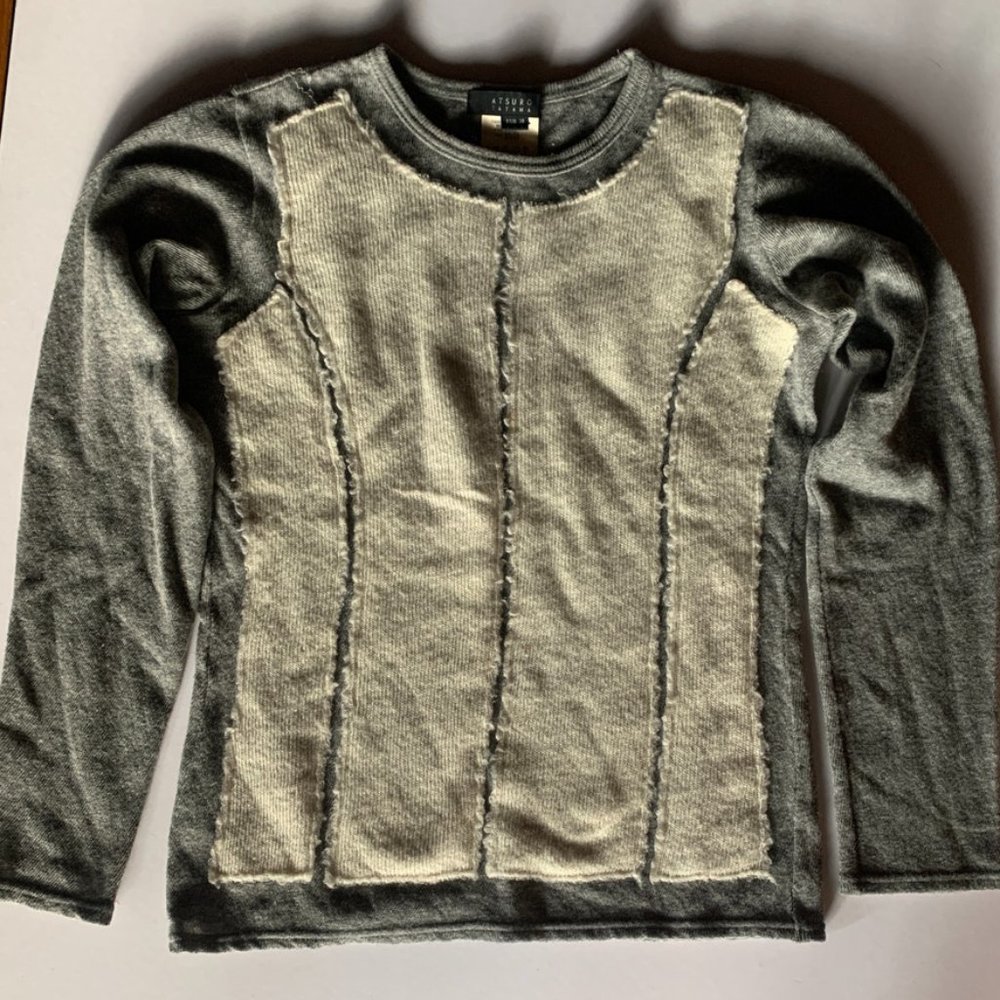 Atsuro Team sweater gray and cream